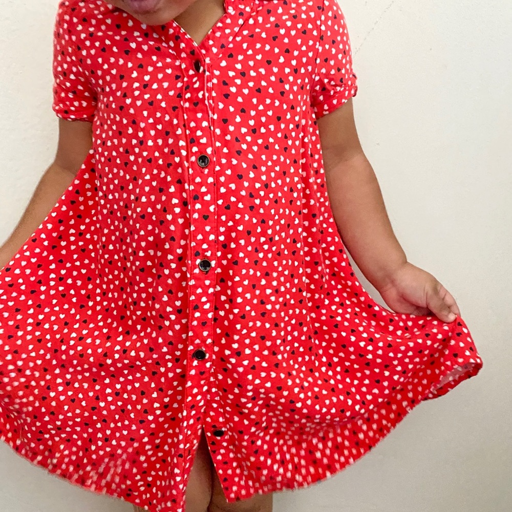 3T Red Heart Dress
